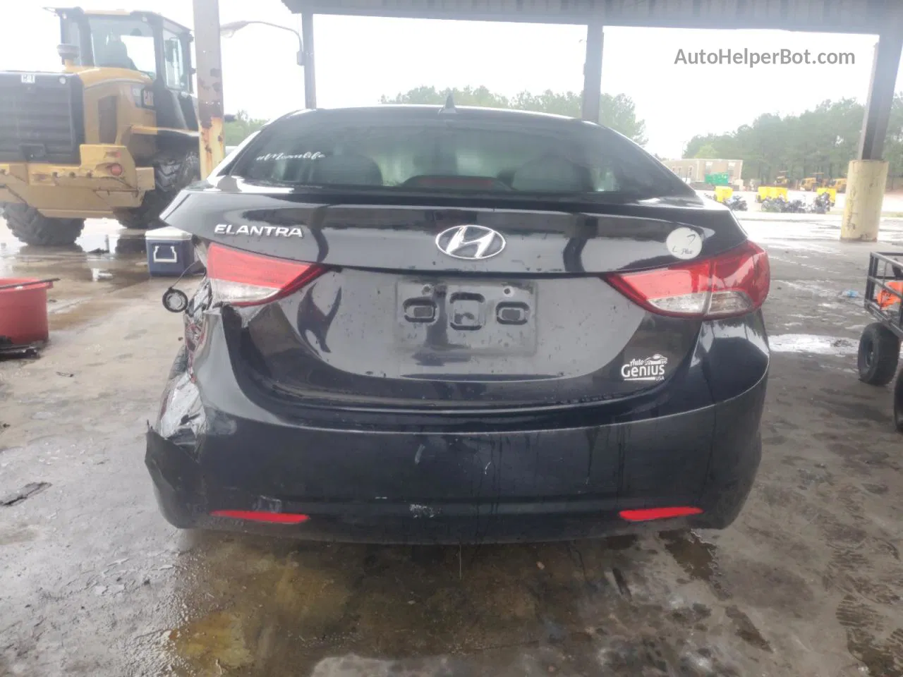 2012 Hyundai Elantra Gls Черный vin: 5NPDH4AEXCH079972