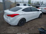 2012 Hyundai Elantra Limited White vin: 5NPDH4AEXCH127180