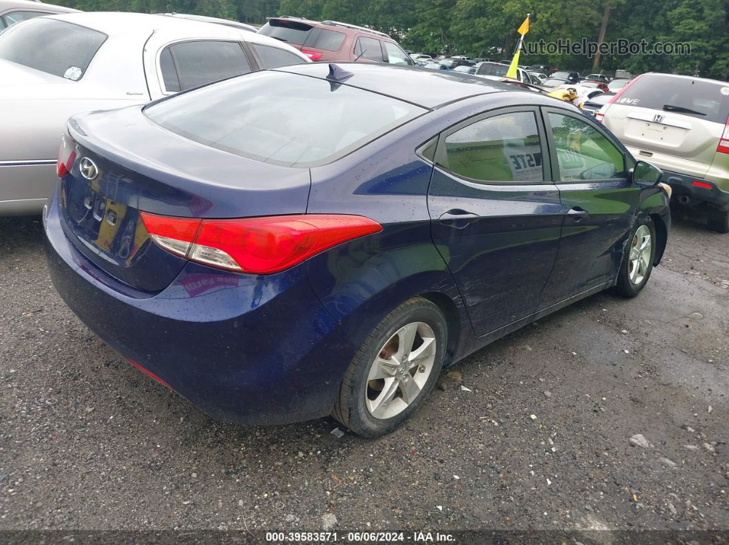 2013 Hyundai Elantra Gls Dark Blue vin: 5NPDH4AEXDH167454