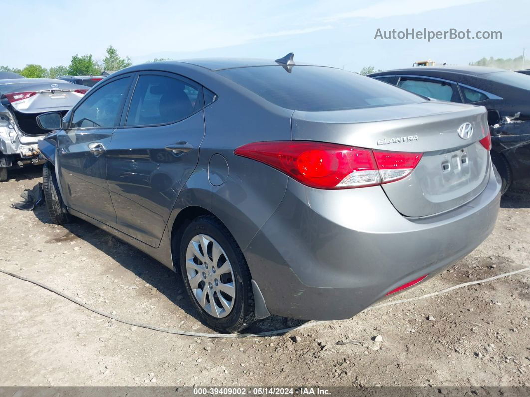 2013 Hyundai Elantra Gls Gray vin: 5NPDH4AEXDH212943