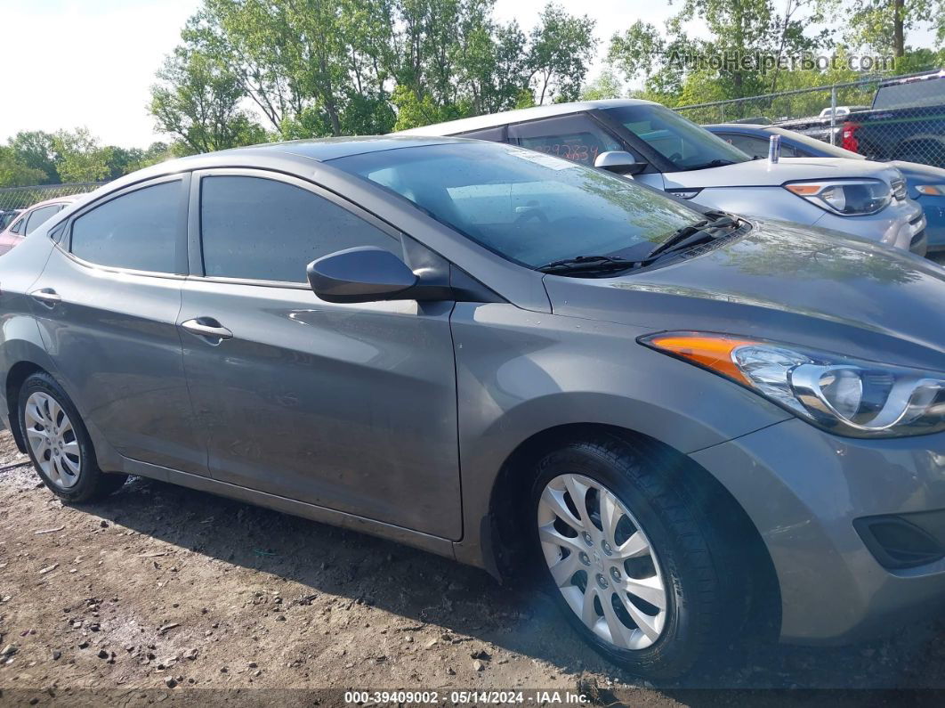 2013 Hyundai Elantra Gls Gray vin: 5NPDH4AEXDH212943