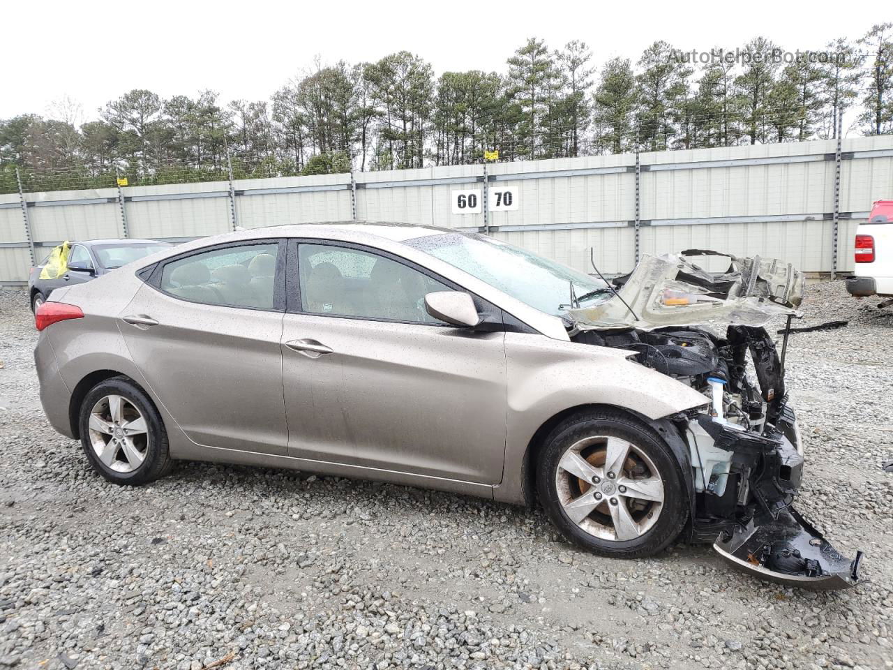 2013 Hyundai Elantra Gls Tan vin: 5NPDH4AEXDH227040