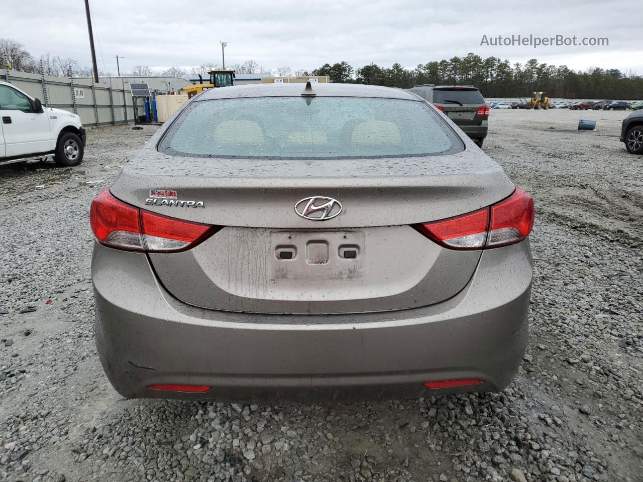 2013 Hyundai Elantra Gls Tan vin: 5NPDH4AEXDH227040