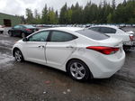 2013 Hyundai Elantra Gls White vin: 5NPDH4AEXDH294284