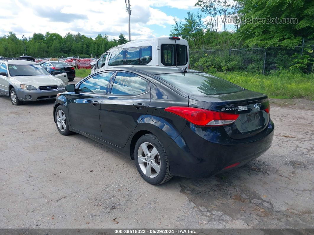 2013 Hyundai Elantra Gls Black vin: 5NPDH4AEXDH335738