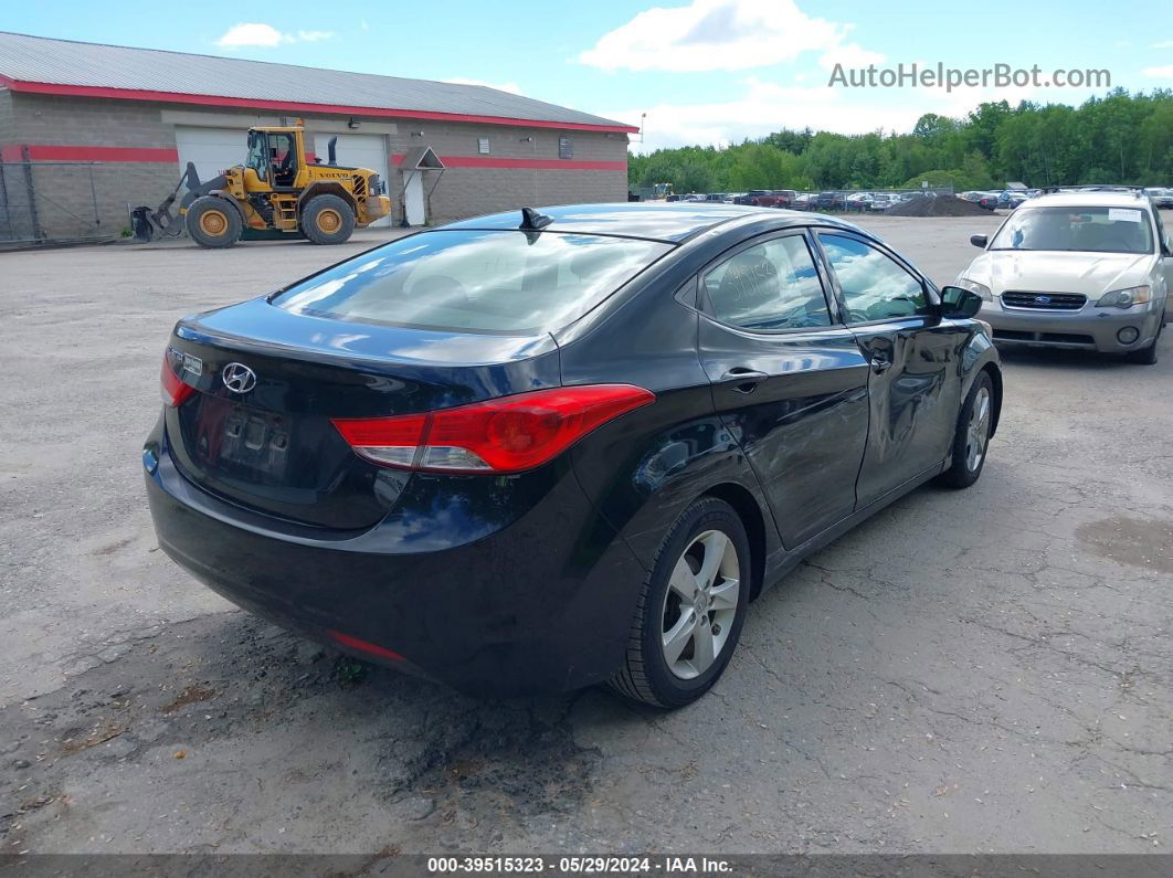 2013 Hyundai Elantra Gls Black vin: 5NPDH4AEXDH335738