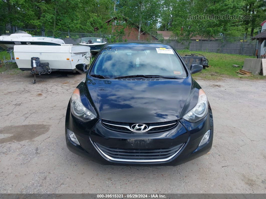 2013 Hyundai Elantra Gls Black vin: 5NPDH4AEXDH335738