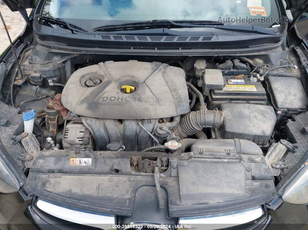 2013 Hyundai Elantra Gls Black vin: 5NPDH4AEXDH335738