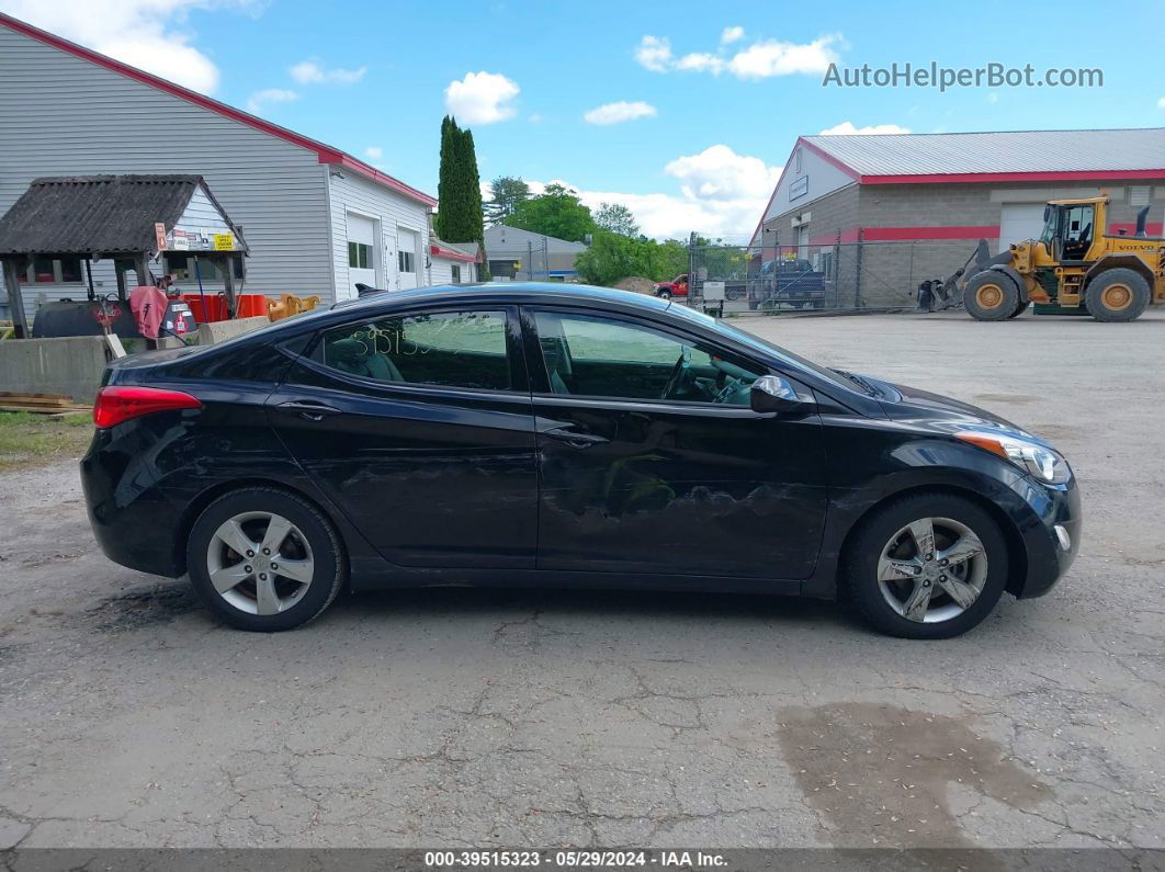 2013 Hyundai Elantra Gls Black vin: 5NPDH4AEXDH335738