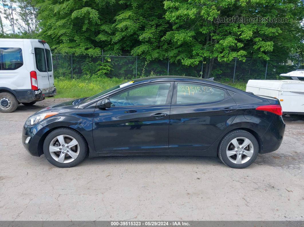 2013 Hyundai Elantra Gls Black vin: 5NPDH4AEXDH335738