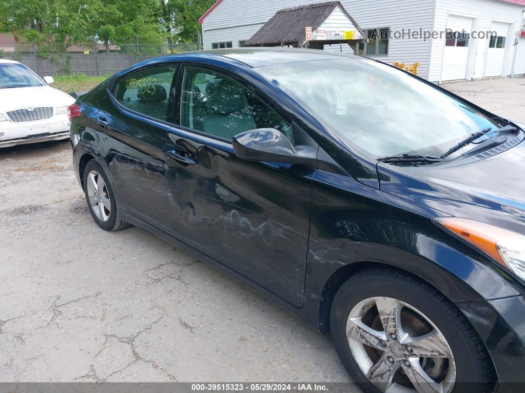2013 Hyundai Elantra Gls Black vin: 5NPDH4AEXDH335738