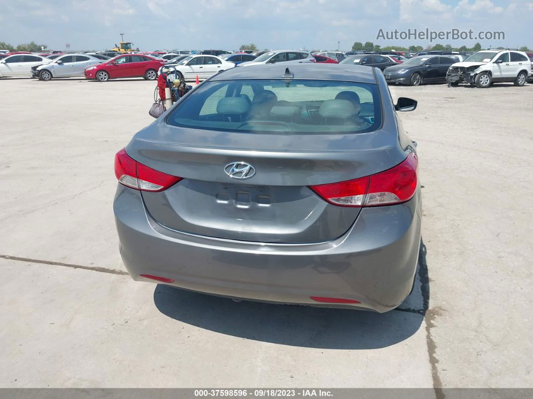 2013 Hyundai Elantra Limited Gray vin: 5NPDH4AEXDH337179