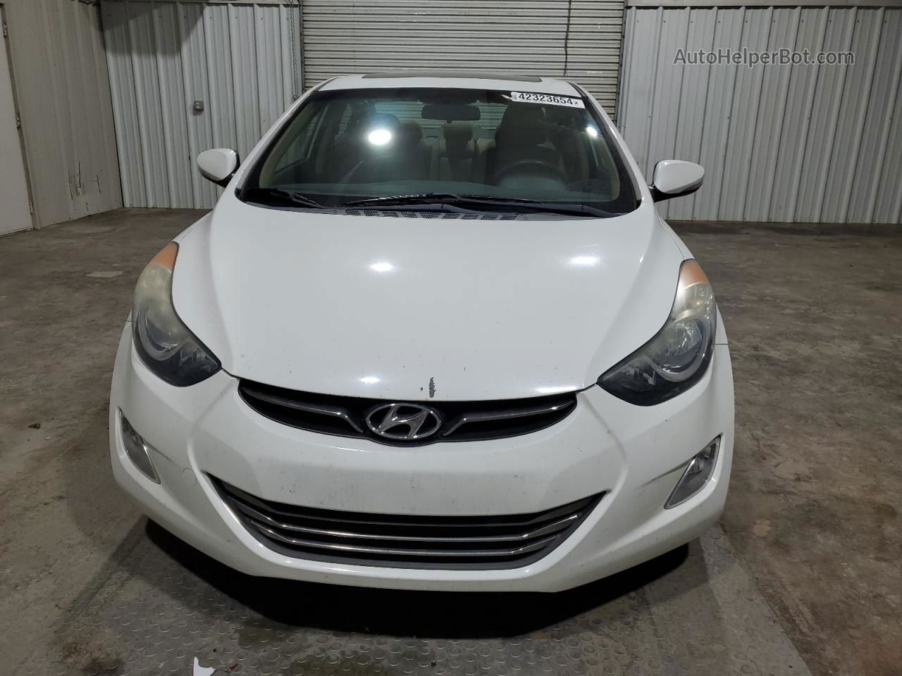 2013 Hyundai Elantra Gls Белый vin: 5NPDH4AEXDH343225