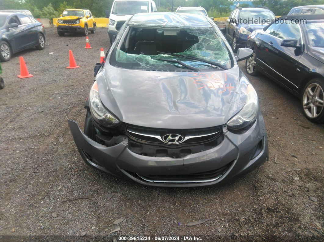 2013 Hyundai Elantra Gls Gray vin: 5NPDH4AEXDH356105