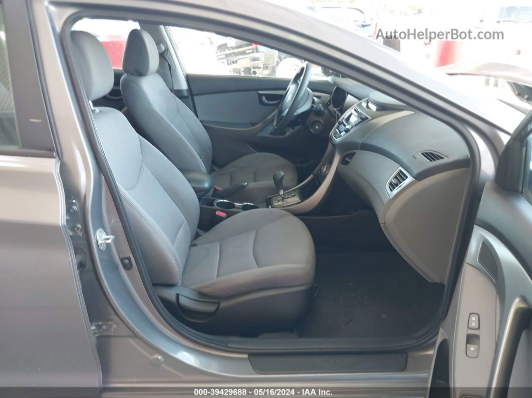 2013 Hyundai Elantra Gls Gray vin: 5NPDH4AEXDH358582