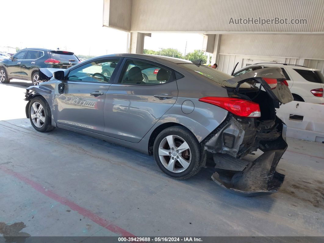 2013 Hyundai Elantra Gls Gray vin: 5NPDH4AEXDH358582