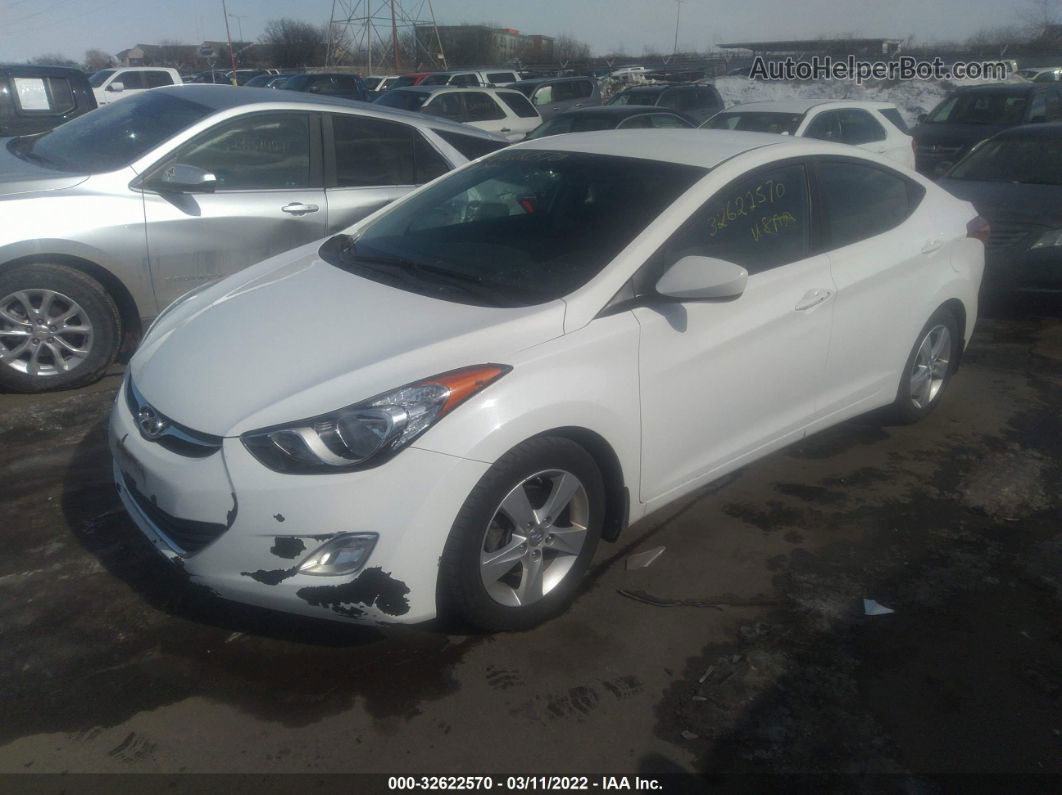 2013 Hyundai Elantra Gls Белый vin: 5NPDH4AEXDH409188