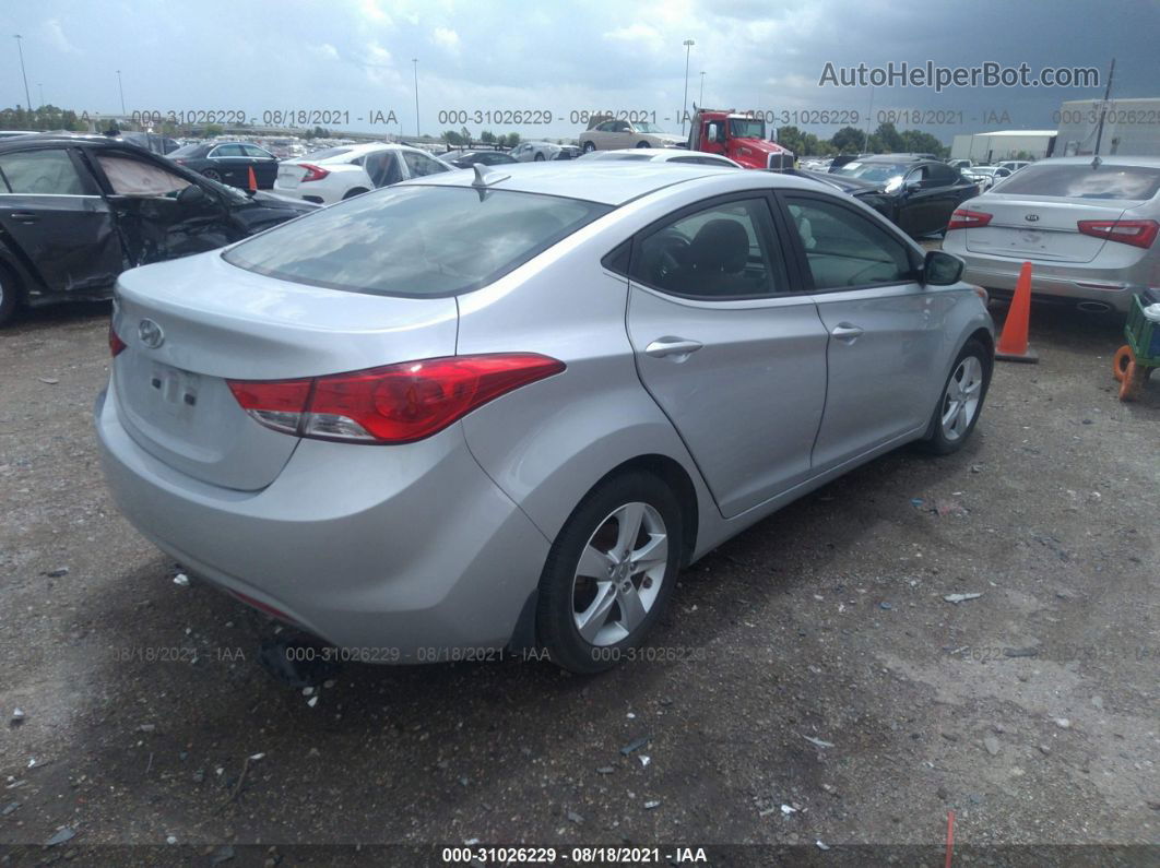 2013 Hyundai Elantra Gls Silver vin: 5NPDH4AEXDH417162