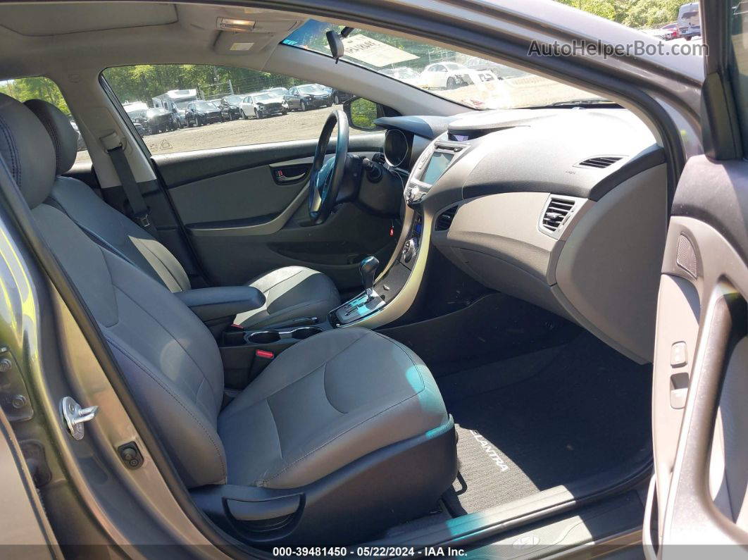 2013 Hyundai Elantra Limited Silver vin: 5NPDH4AEXDH446502