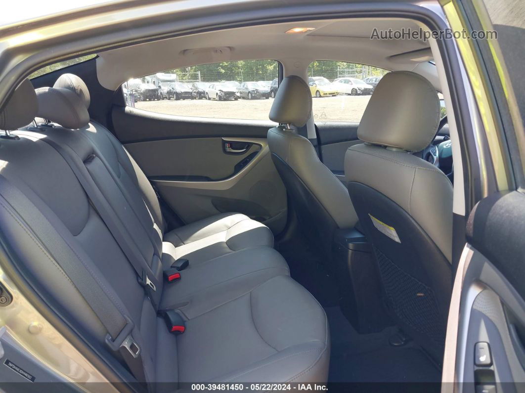 2013 Hyundai Elantra Limited Silver vin: 5NPDH4AEXDH446502