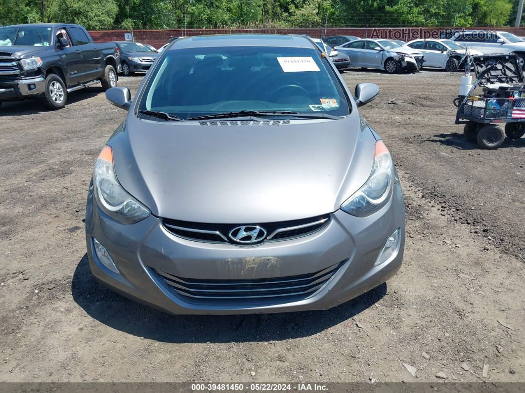 2013 Hyundai Elantra Limited Silver vin: 5NPDH4AEXDH446502
