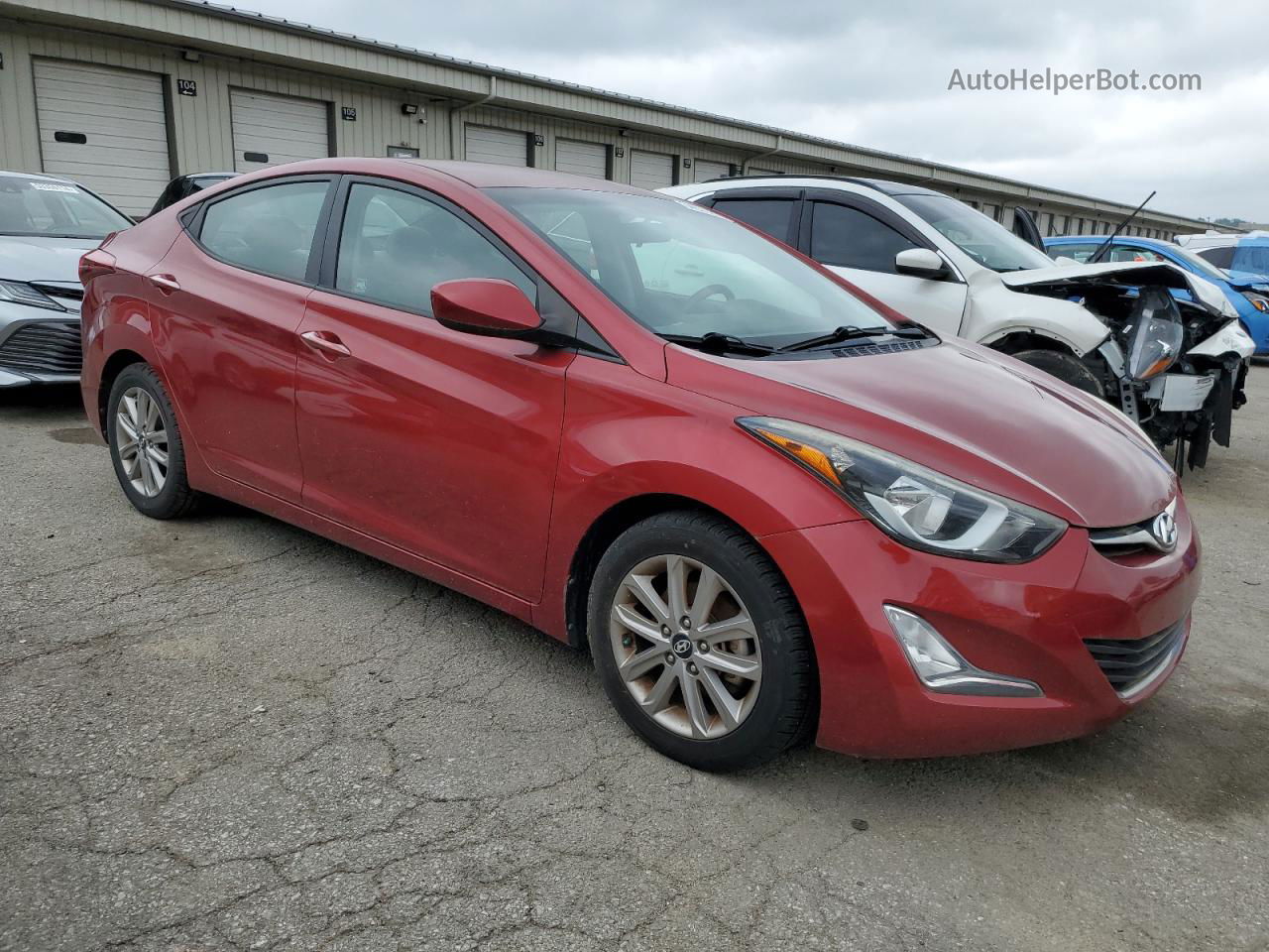 2014 Hyundai Elantra Se Коричневый vin: 5NPDH4AEXEH458201