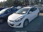 2014 Hyundai Elantra Se White vin: 5NPDH4AEXEH465259