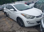 2014 Hyundai Elantra Se White vin: 5NPDH4AEXEH465357