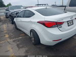 2014 Hyundai Elantra Se White vin: 5NPDH4AEXEH465357