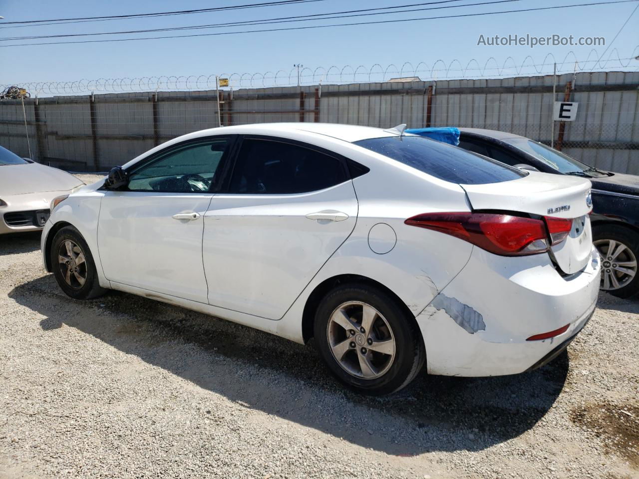 2014 Hyundai Elantra Se Белый vin: 5NPDH4AEXEH471241