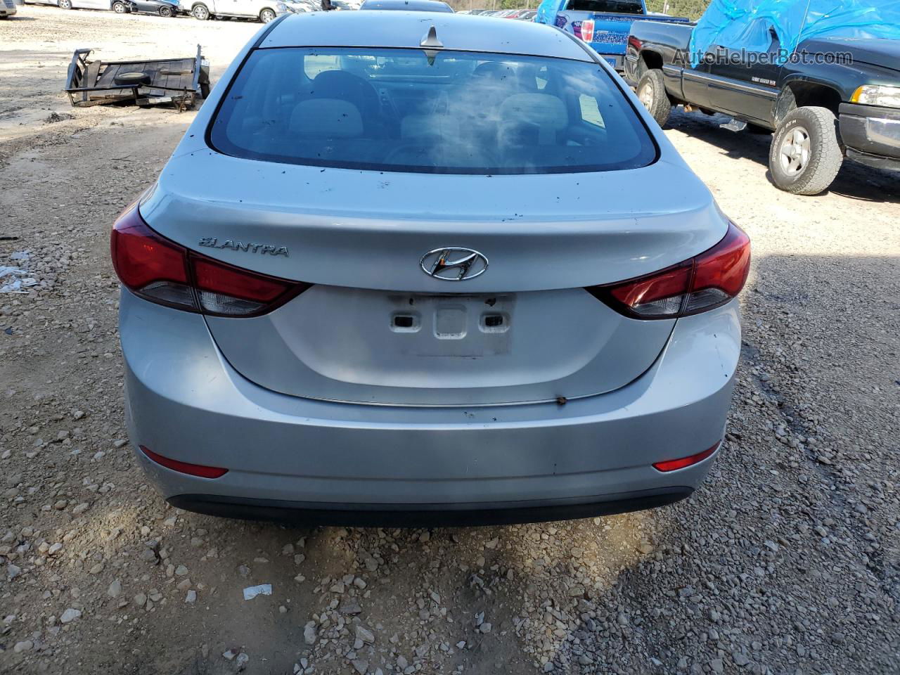 2014 Hyundai Elantra Se Silver vin: 5NPDH4AEXEH488220