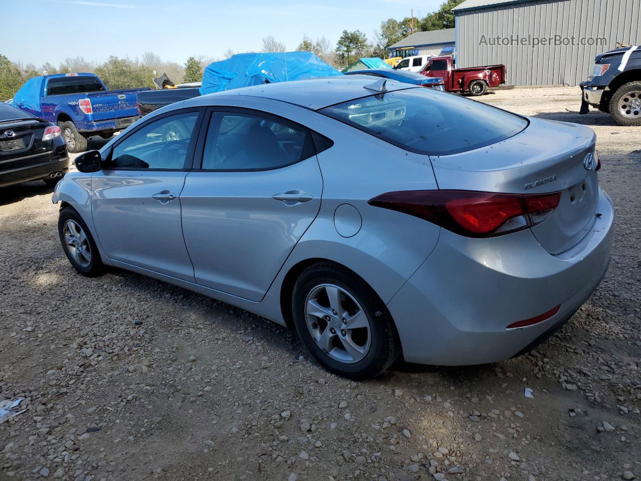 2014 Hyundai Elantra Se Silver vin: 5NPDH4AEXEH488220