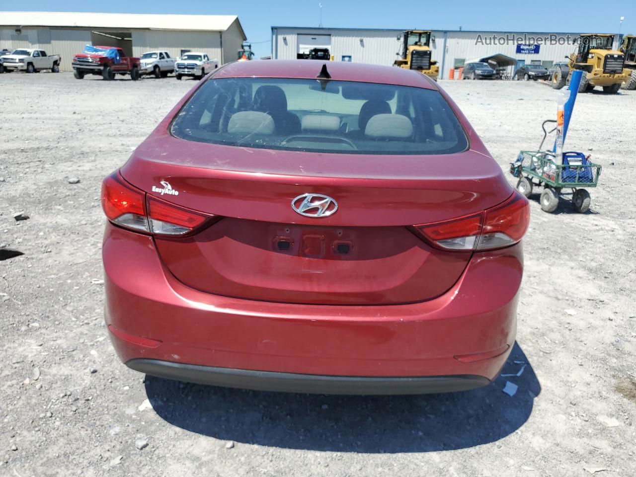 2014 Hyundai Elantra Se Красный vin: 5NPDH4AEXEH491893