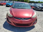 2014 Hyundai Elantra Se Red vin: 5NPDH4AEXEH491893