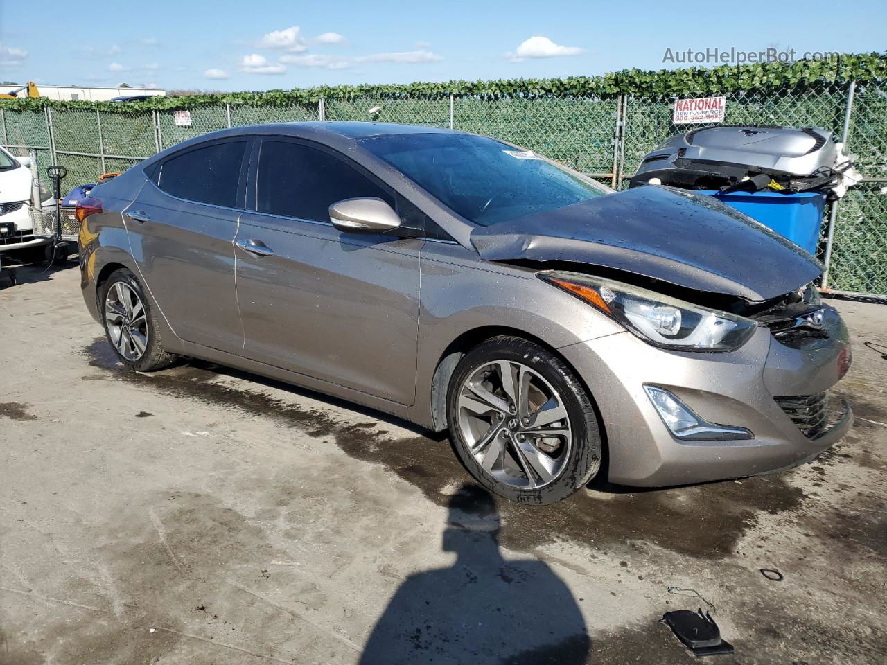 2014 Hyundai Elantra Se Tan vin: 5NPDH4AEXEH493305