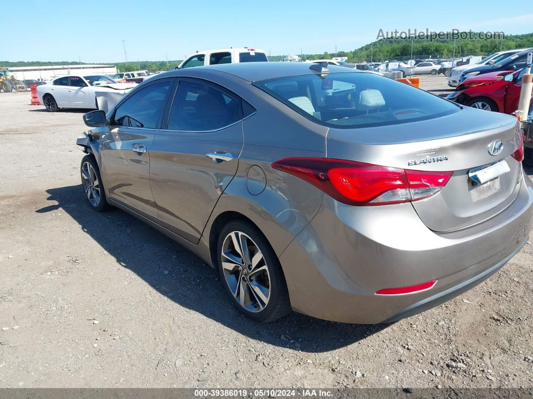 2014 Hyundai Elantra Limited Silver vin: 5NPDH4AEXEH497743