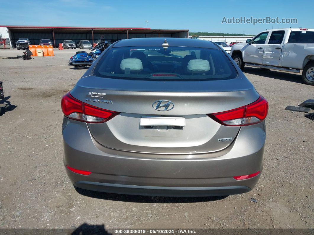 2014 Hyundai Elantra Limited Silver vin: 5NPDH4AEXEH497743