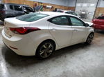 2014 Hyundai Elantra Se White vin: 5NPDH4AEXEH499069