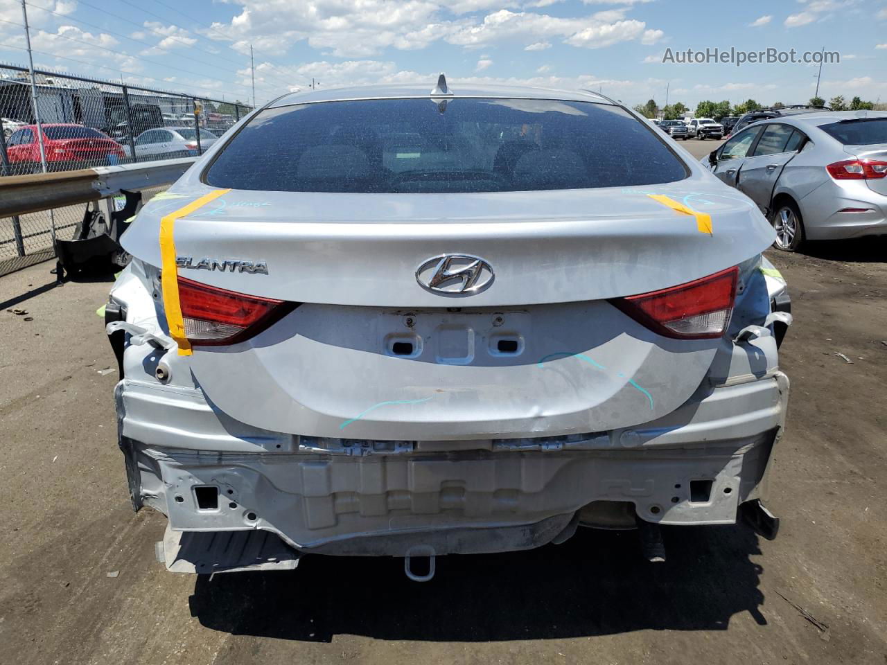 2014 Hyundai Elantra Se Silver vin: 5NPDH4AEXEH501810