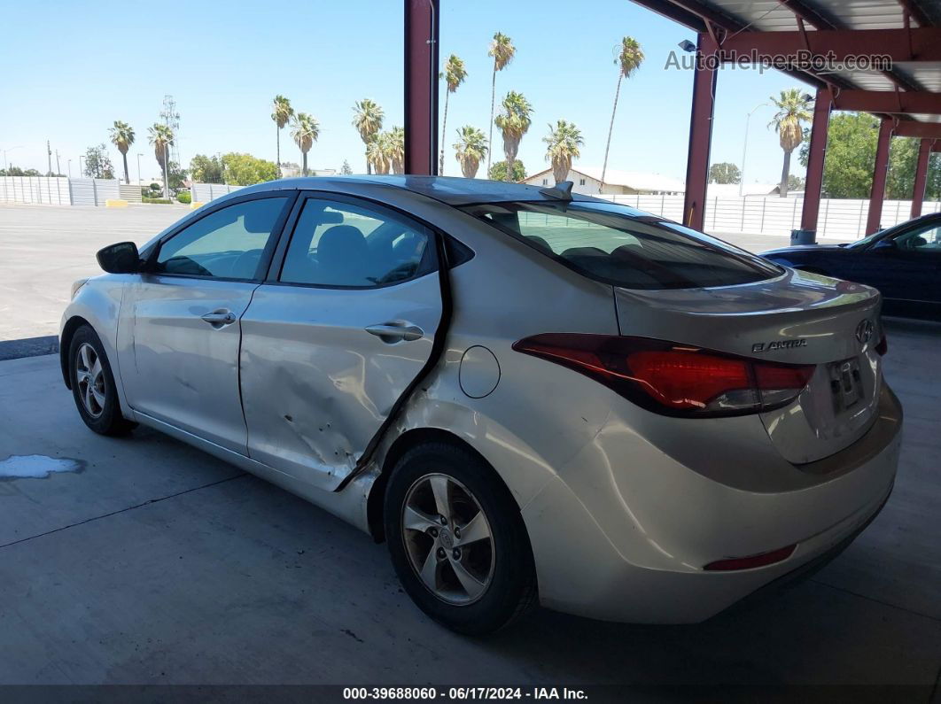 2014 Hyundai Elantra Se Silver vin: 5NPDH4AEXEH502052