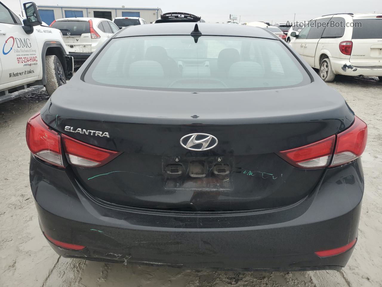 2014 Hyundai Elantra Se Черный vin: 5NPDH4AEXEH503895