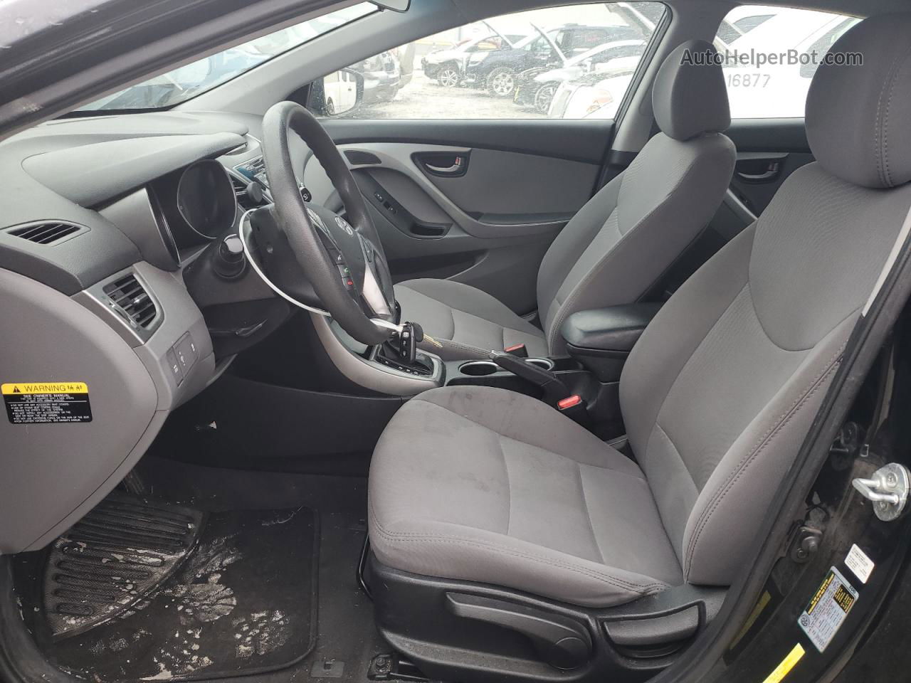 2014 Hyundai Elantra Se Черный vin: 5NPDH4AEXEH503895