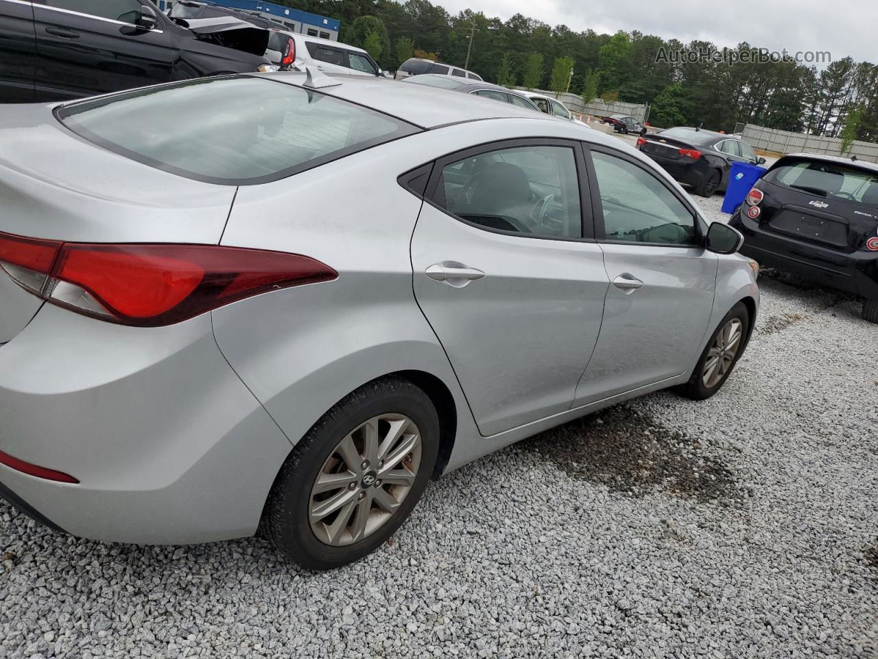 2014 Hyundai Elantra Se Silver vin: 5NPDH4AEXEH505470