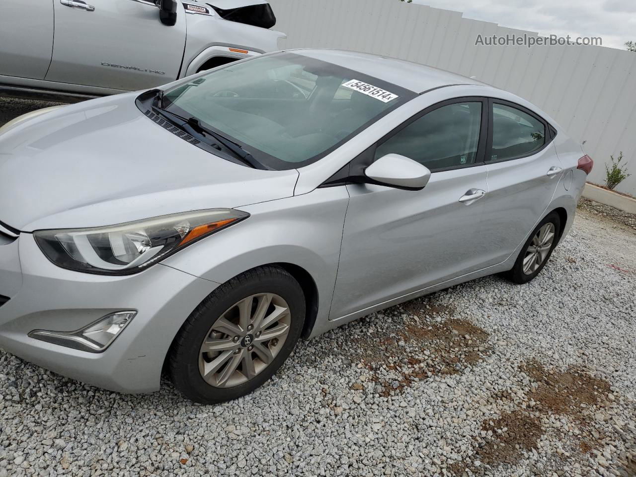 2014 Hyundai Elantra Se Silver vin: 5NPDH4AEXEH505470