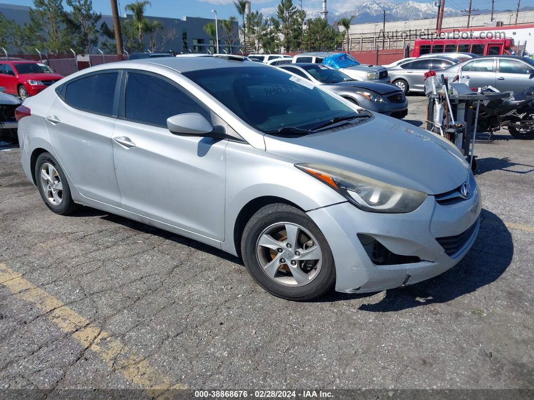 2014 Hyundai Elantra Se Silver vin: 5NPDH4AEXEH511415