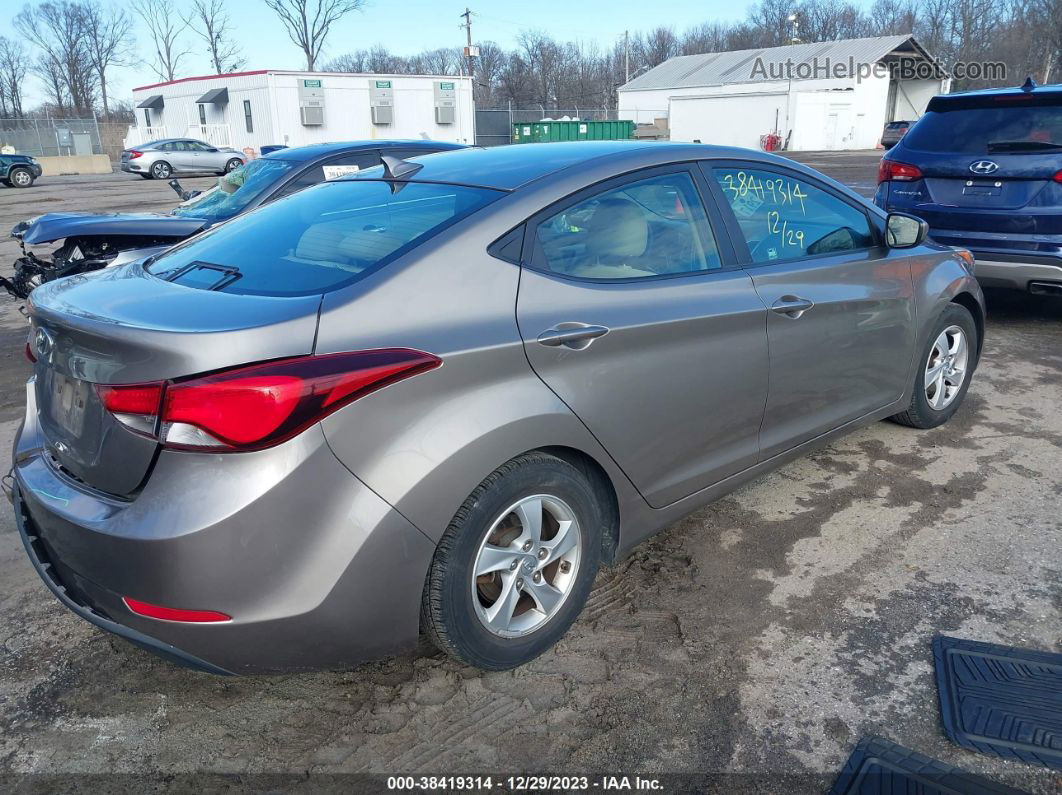 2014 Hyundai Elantra Se Beige vin: 5NPDH4AEXEH513360