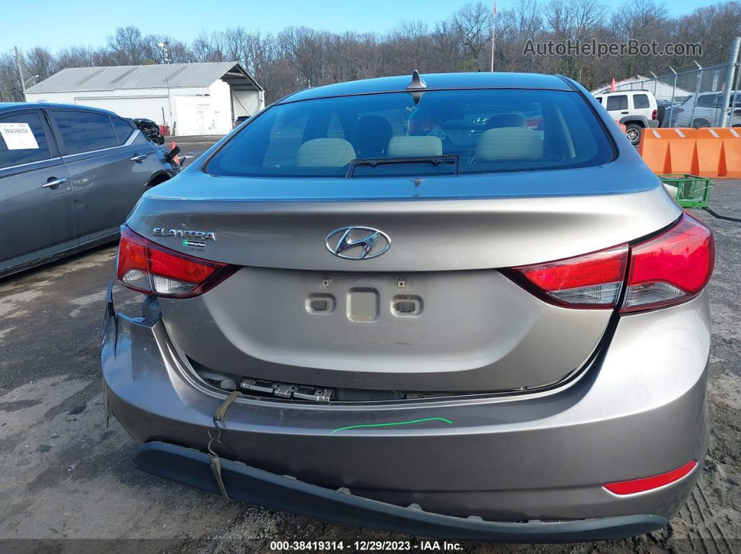 2014 Hyundai Elantra Se Beige vin: 5NPDH4AEXEH513360