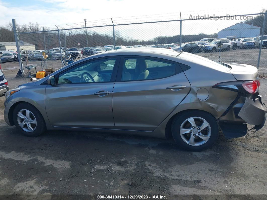 2014 Hyundai Elantra Se Beige vin: 5NPDH4AEXEH513360