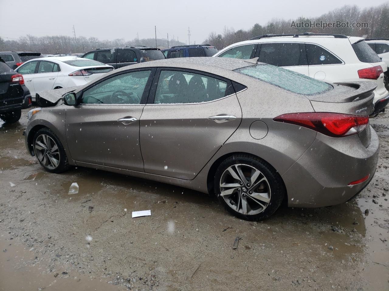 2014 Hyundai Elantra Se Серый vin: 5NPDH4AEXEH518431