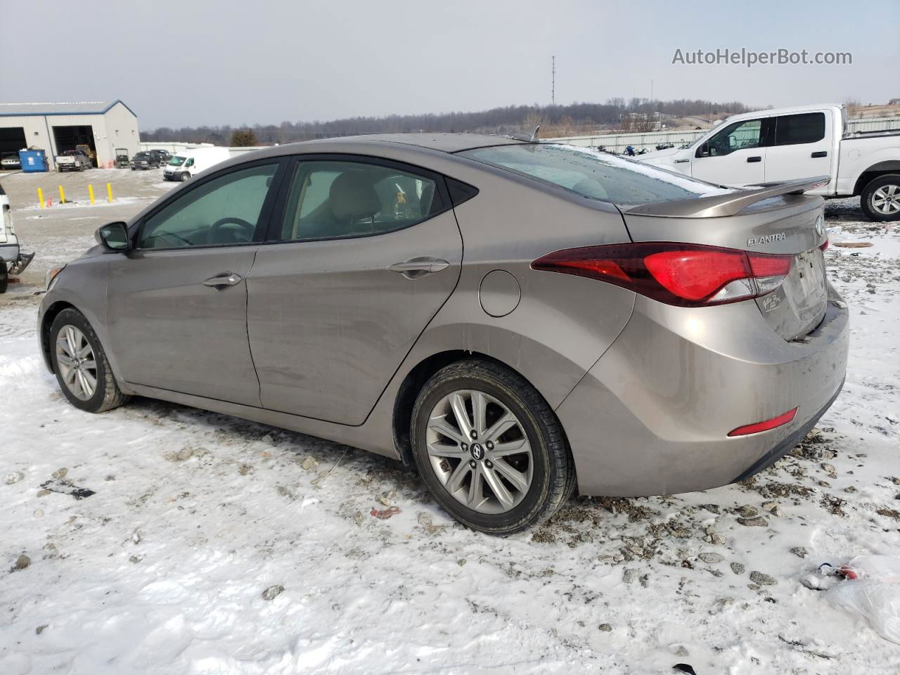 2014 Hyundai Elantra Se Желто-коричневый vin: 5NPDH4AEXEH518641